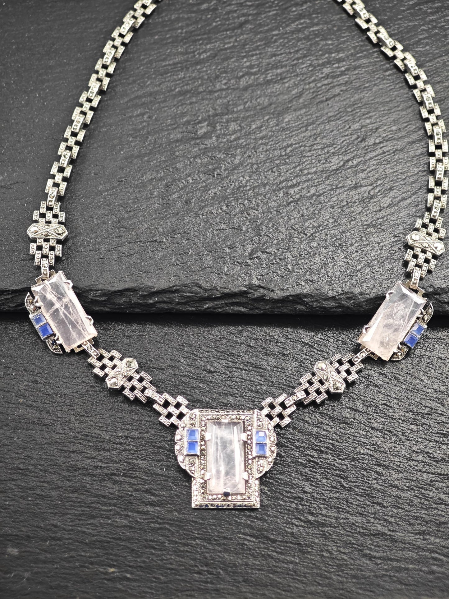 Art Deco Necklace Sterling Silver N2484