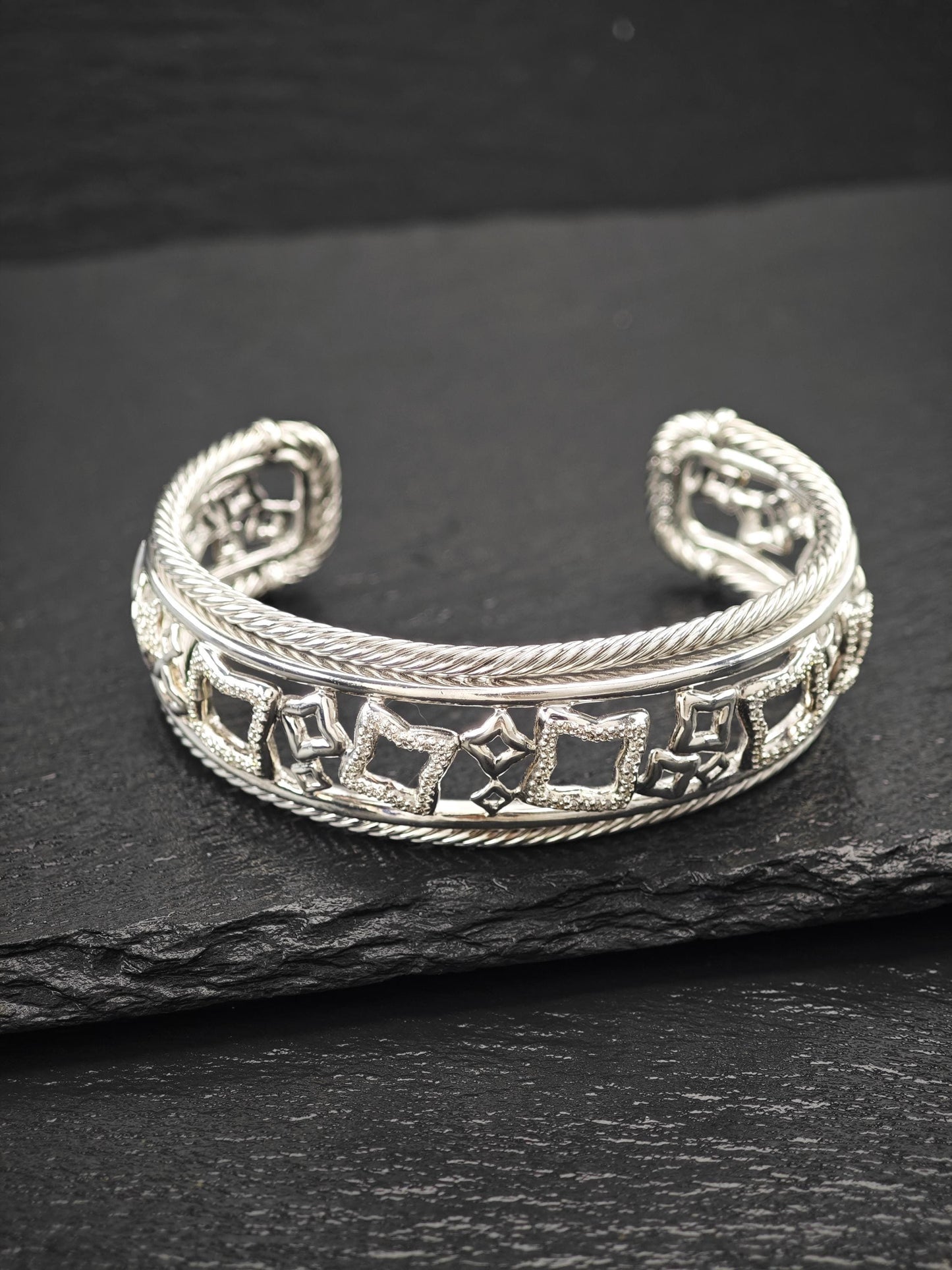 David Yurman Cuff Bracelet Sterling Silver