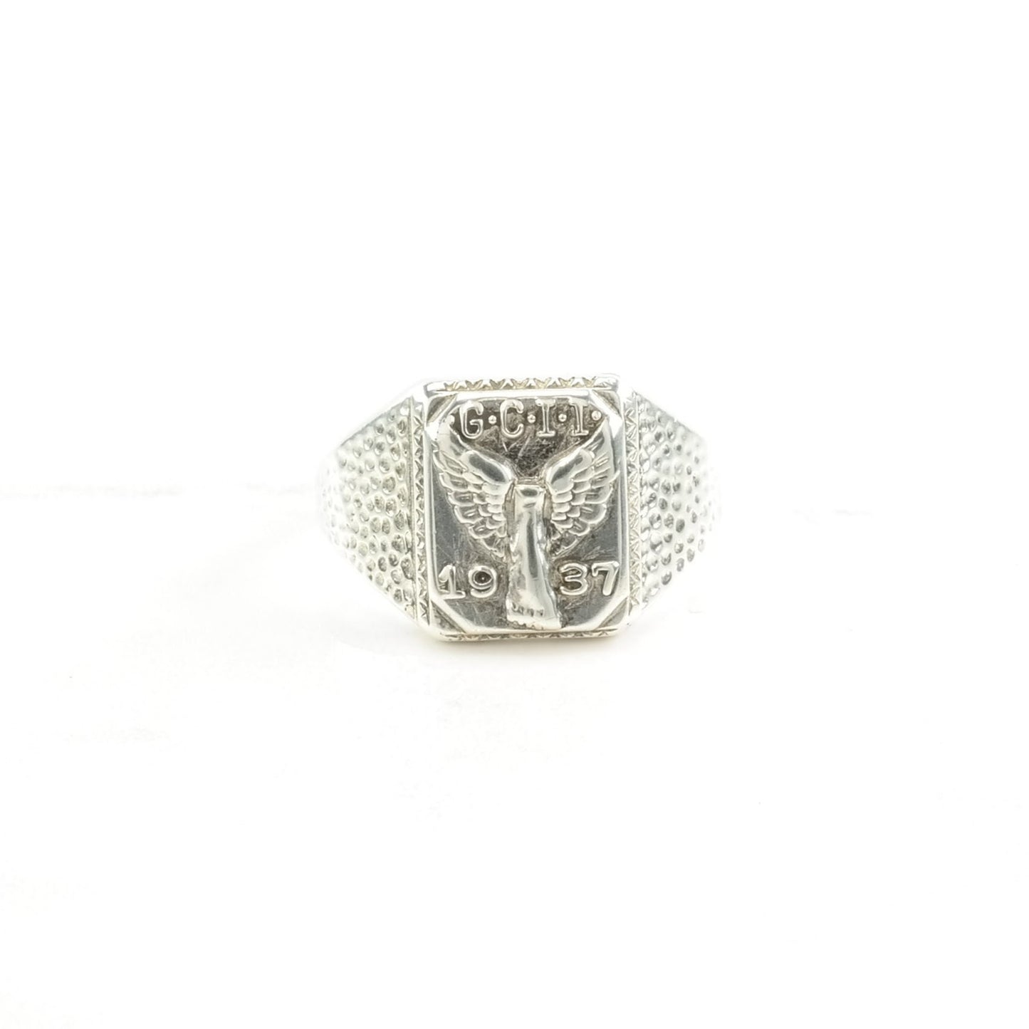 1937 Silver Ring Sterling Size 8 1/2