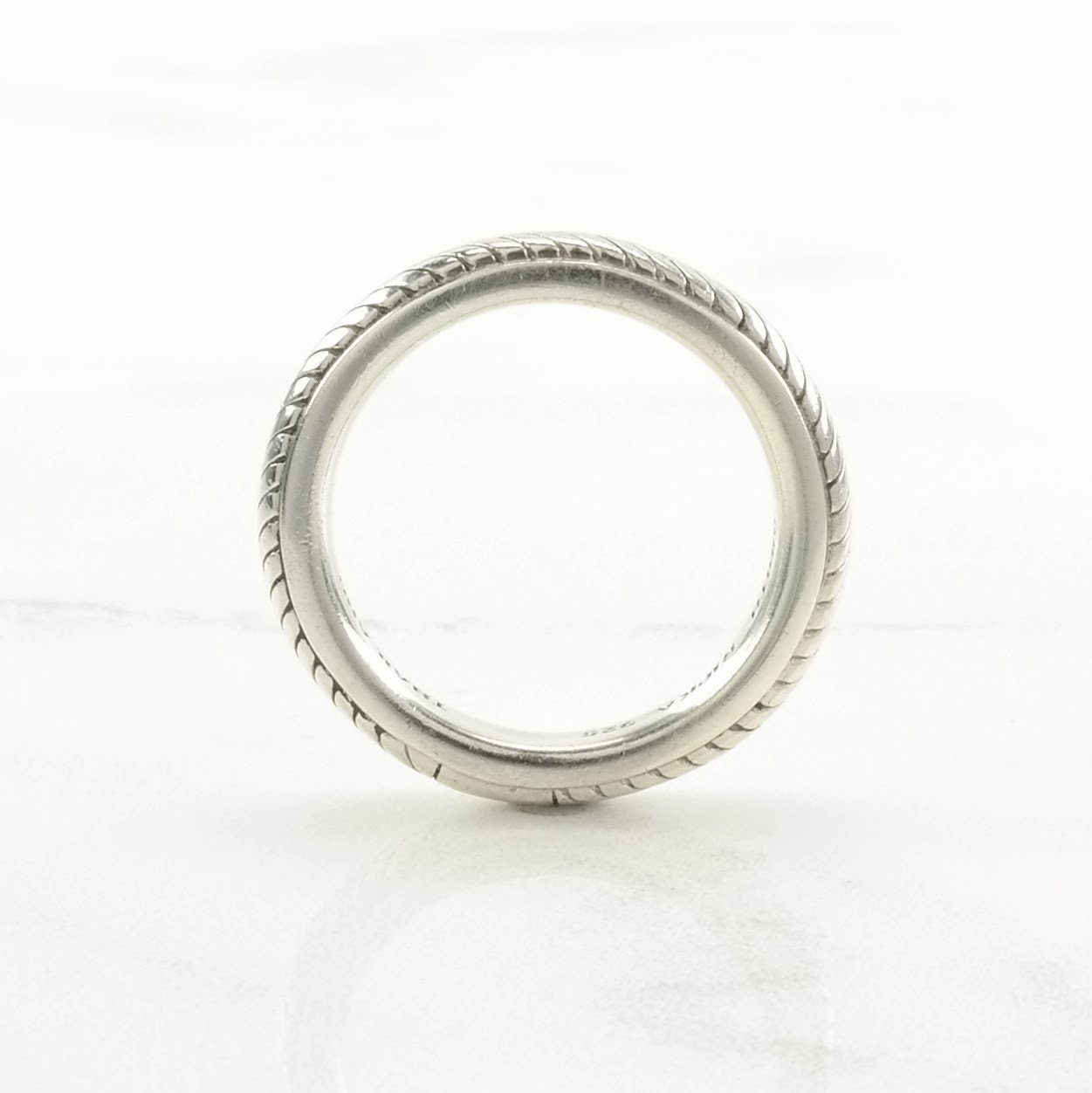 Judith Ripka Sterling Silver Ring, Minimalist Size 6