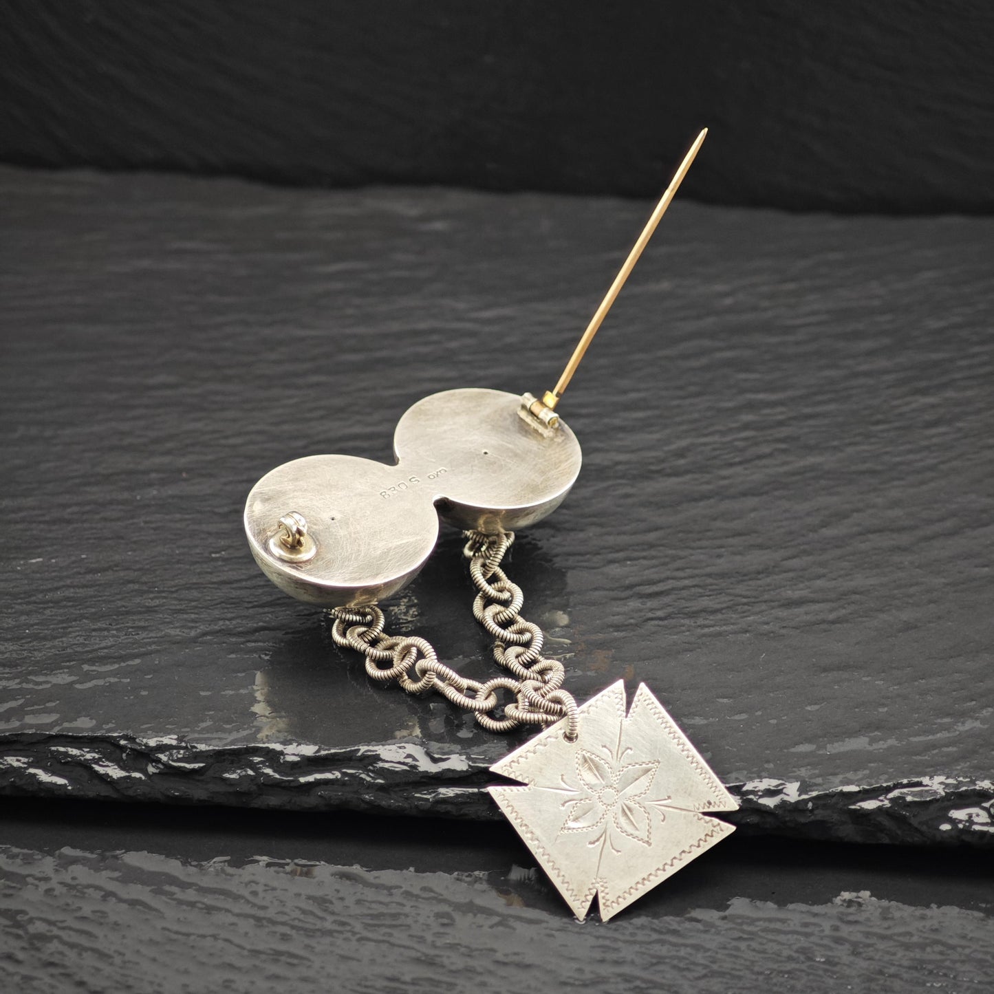 Vintage Oxo Norway Sterling Silver Brooch