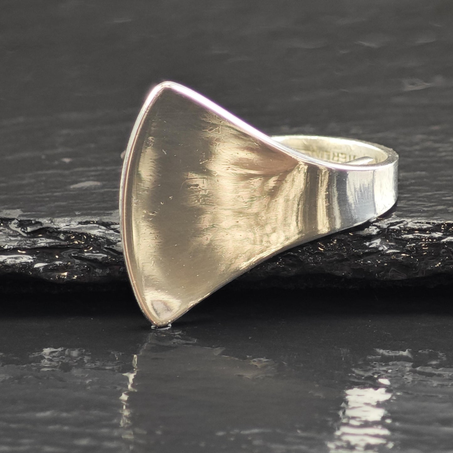 Denmark HPS Modernist Sterling Silver Ring Sz 7 R6606