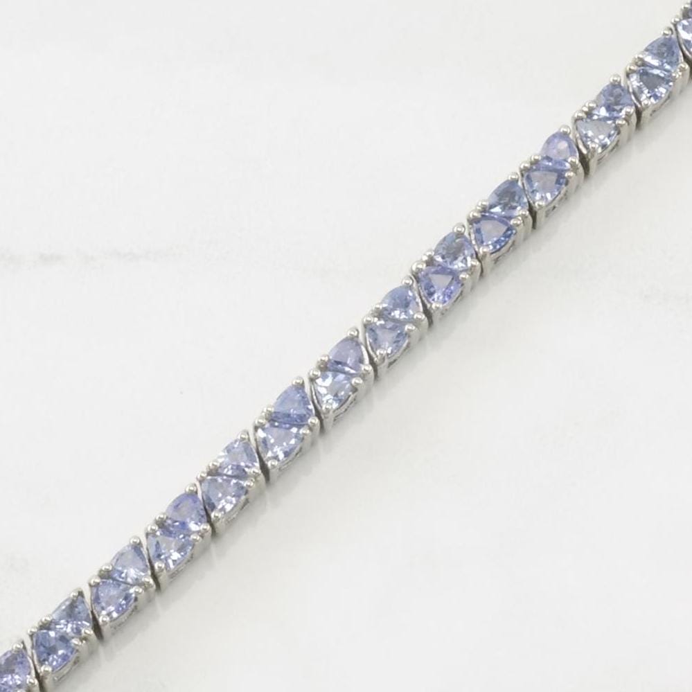 Choice Tanzanite Triangular or Oval Sterling Silver Bracelet