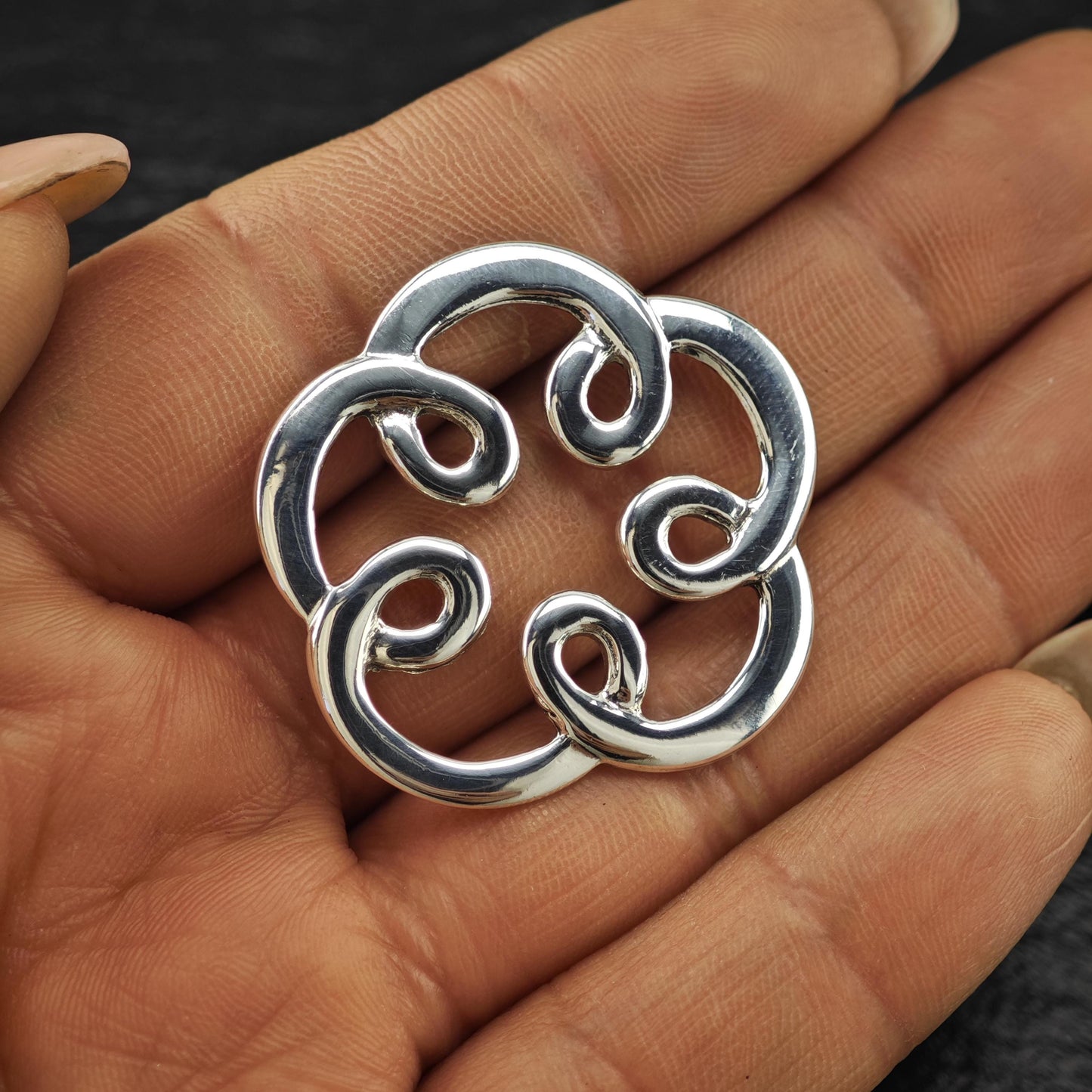 Sterling Silver Pendant:  Floral Design - Tous 925 P2801