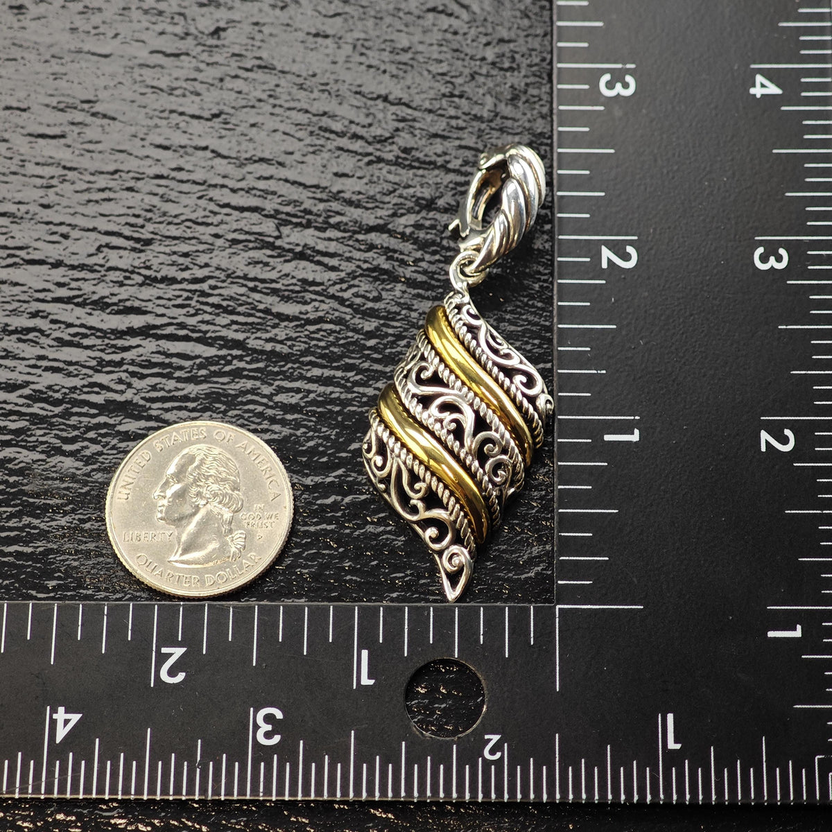 Relios Brass, Carolyn Pollack Sterling Silver Pendant P3156