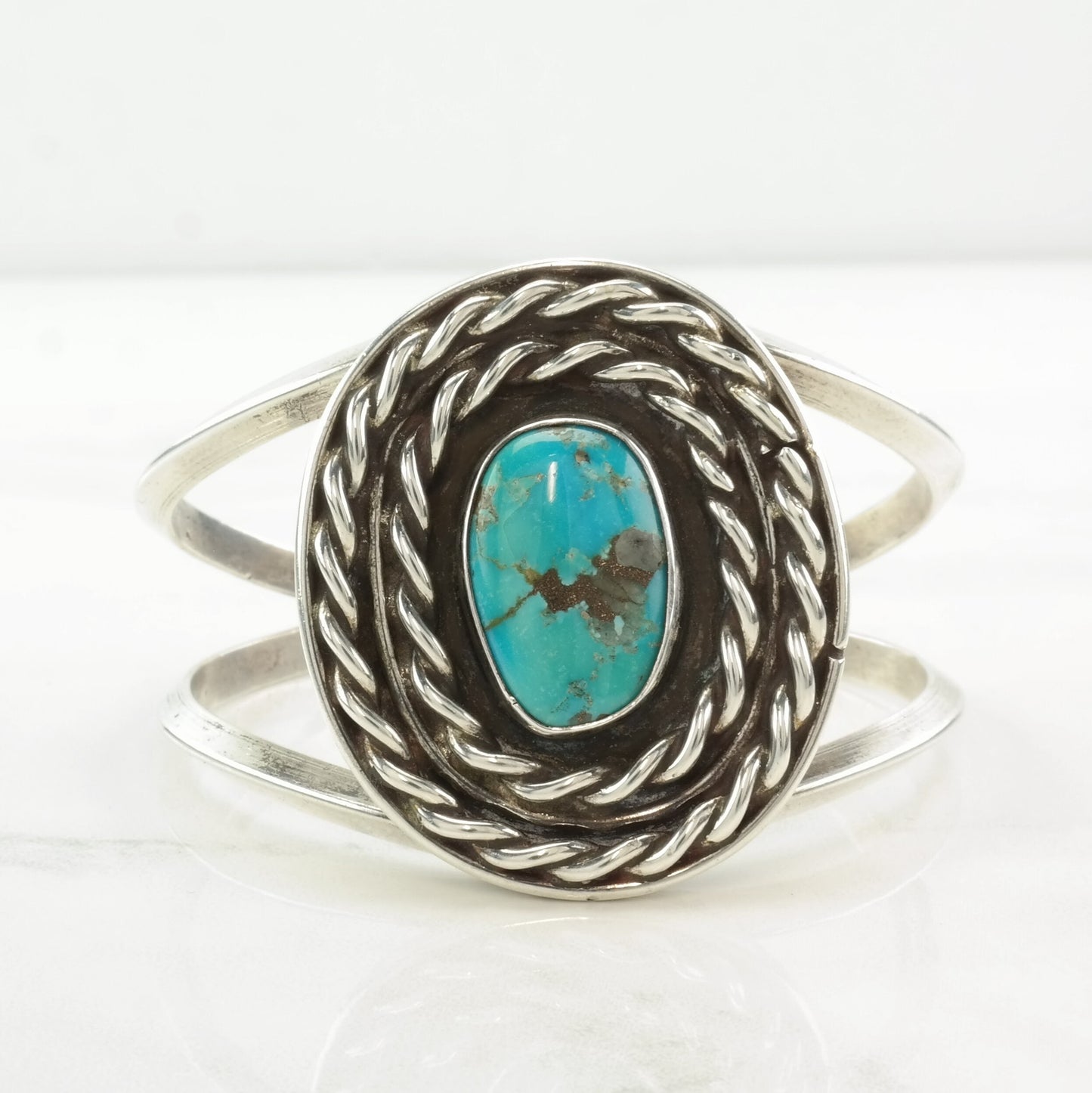 Southwest Sterling Silver Cuff Bracelet Turquoise