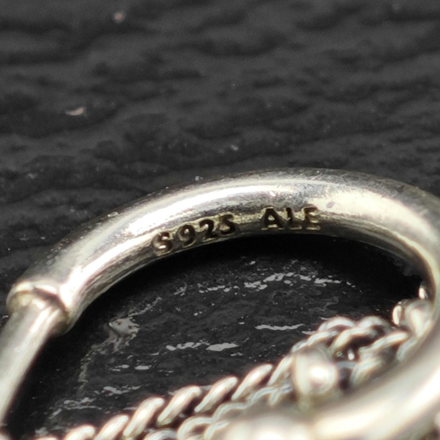 Vintage Pandora Stud/Dangle Sterling Silver Earrings ER3174