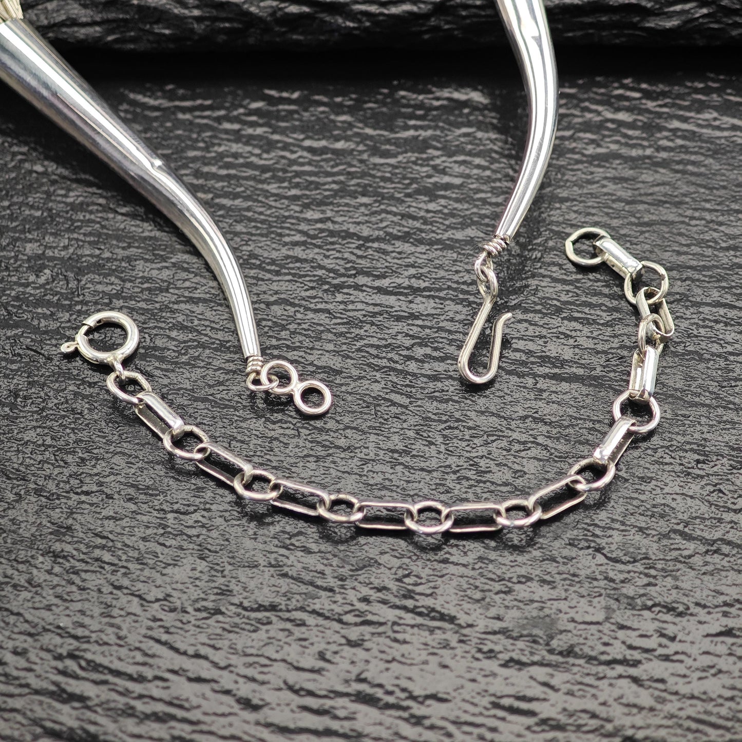 Sterling Liquid Silver 50 Strand 18 Inch Necklace N2555
