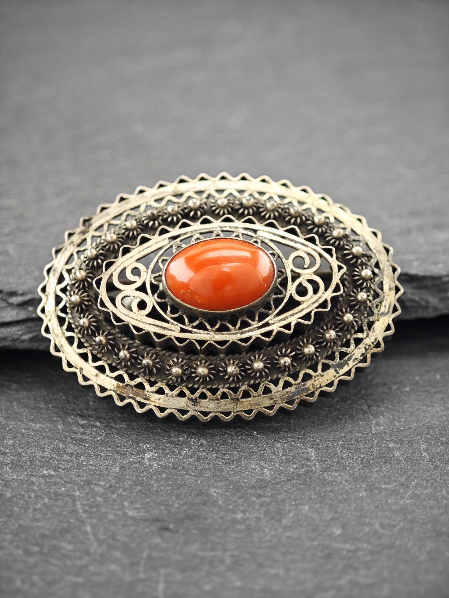 Vintage Mid Century Brooch/Pendant Sterling Silver