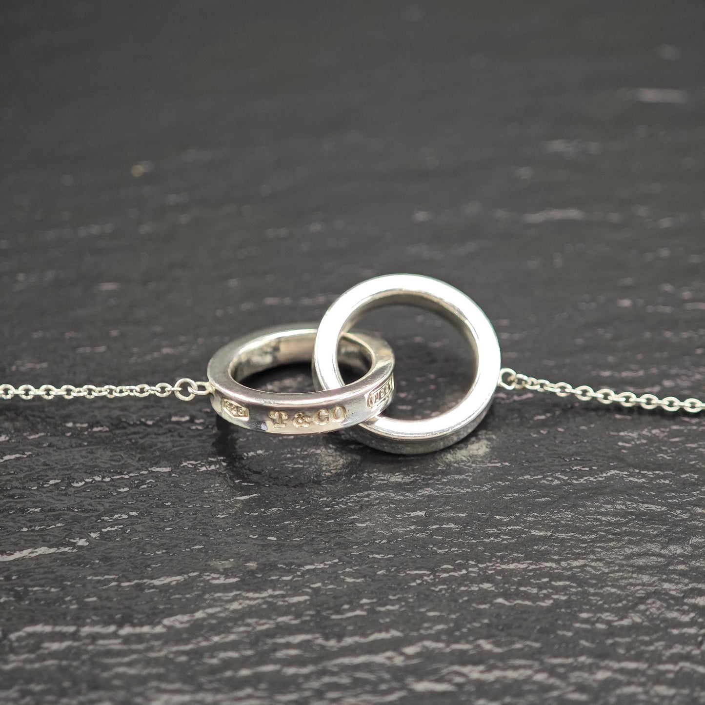 Tiffany Interlocking Circles 1837 Necklace Sterling Silver