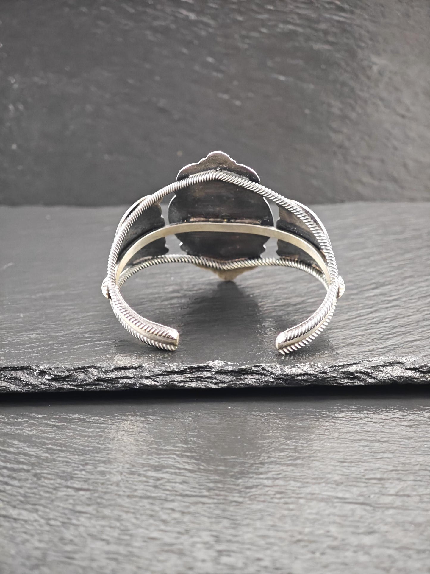 Large Native American, Cuff Bracelet Sterling Silver