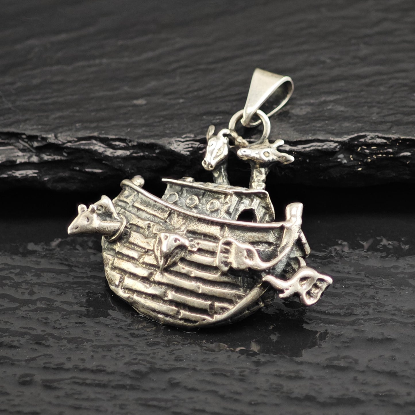 Noah's Ark Sterling Silver Pendant P3044