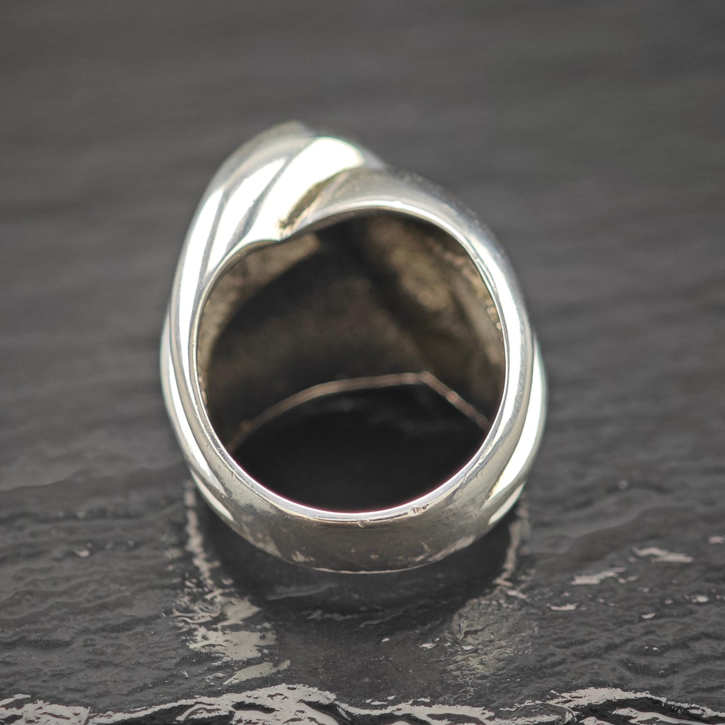 Charles Krypell Abstract Dome Ring Sterling Silver Size 5 1/4