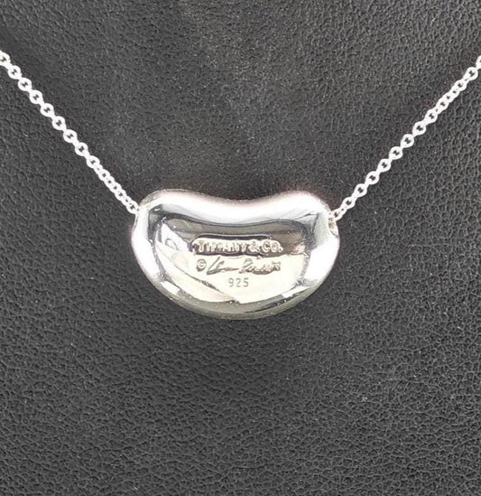 Vintage Tiffany & Co, Bean Necklace Sterling Silver N2498