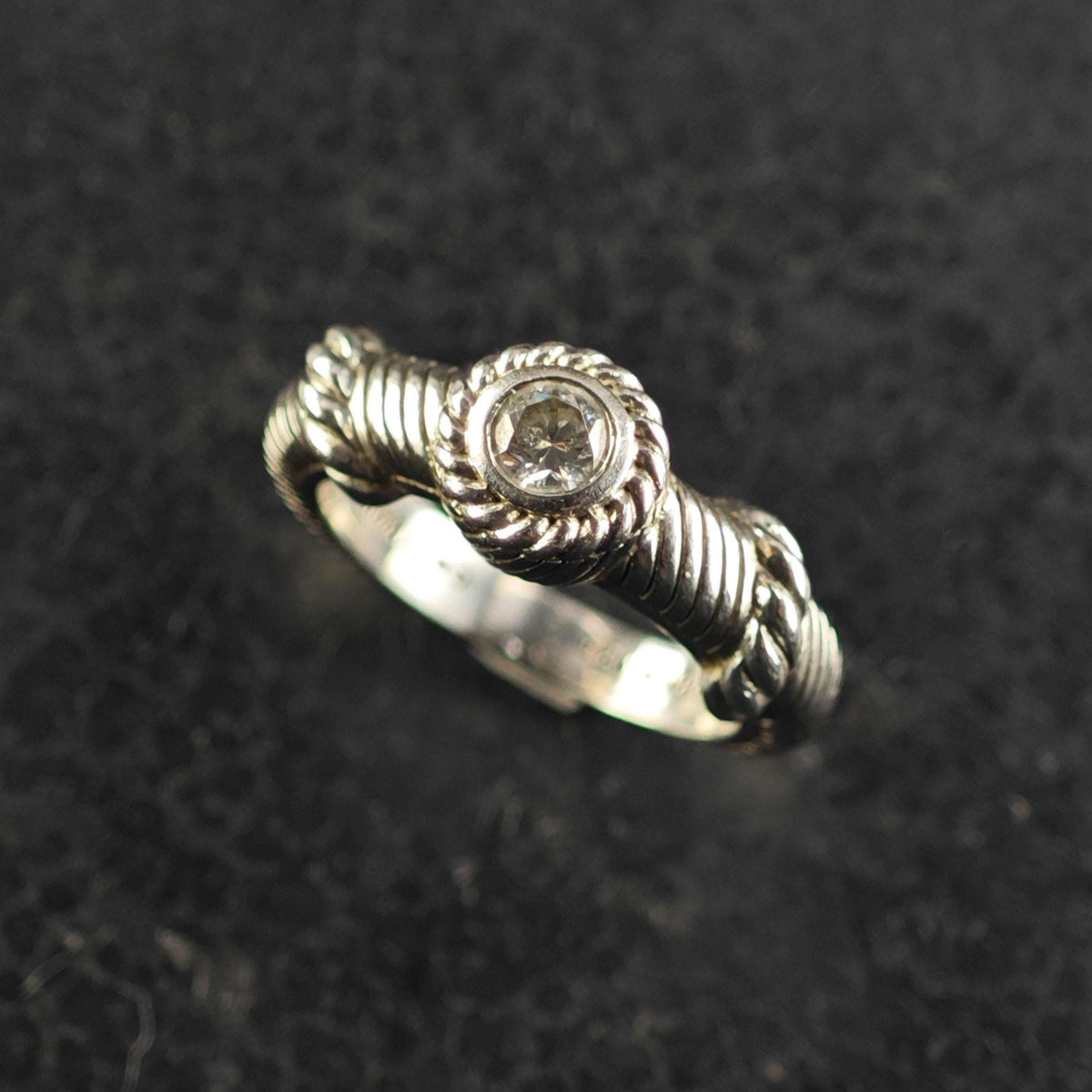 Choice of Judith Ripka CZ Band Sterling Silver Sz 5 & 6 R6829