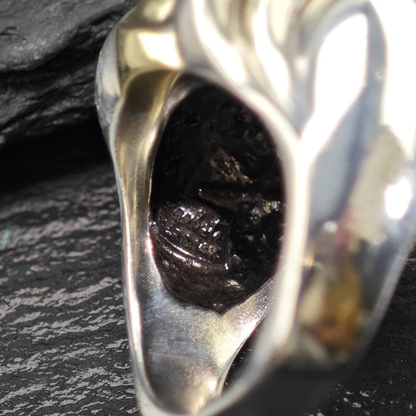 Rigoberto Of Beverly Hills 14K Gold Accent Dome Ring Sterling Silver Sz 7 1/4 R6016