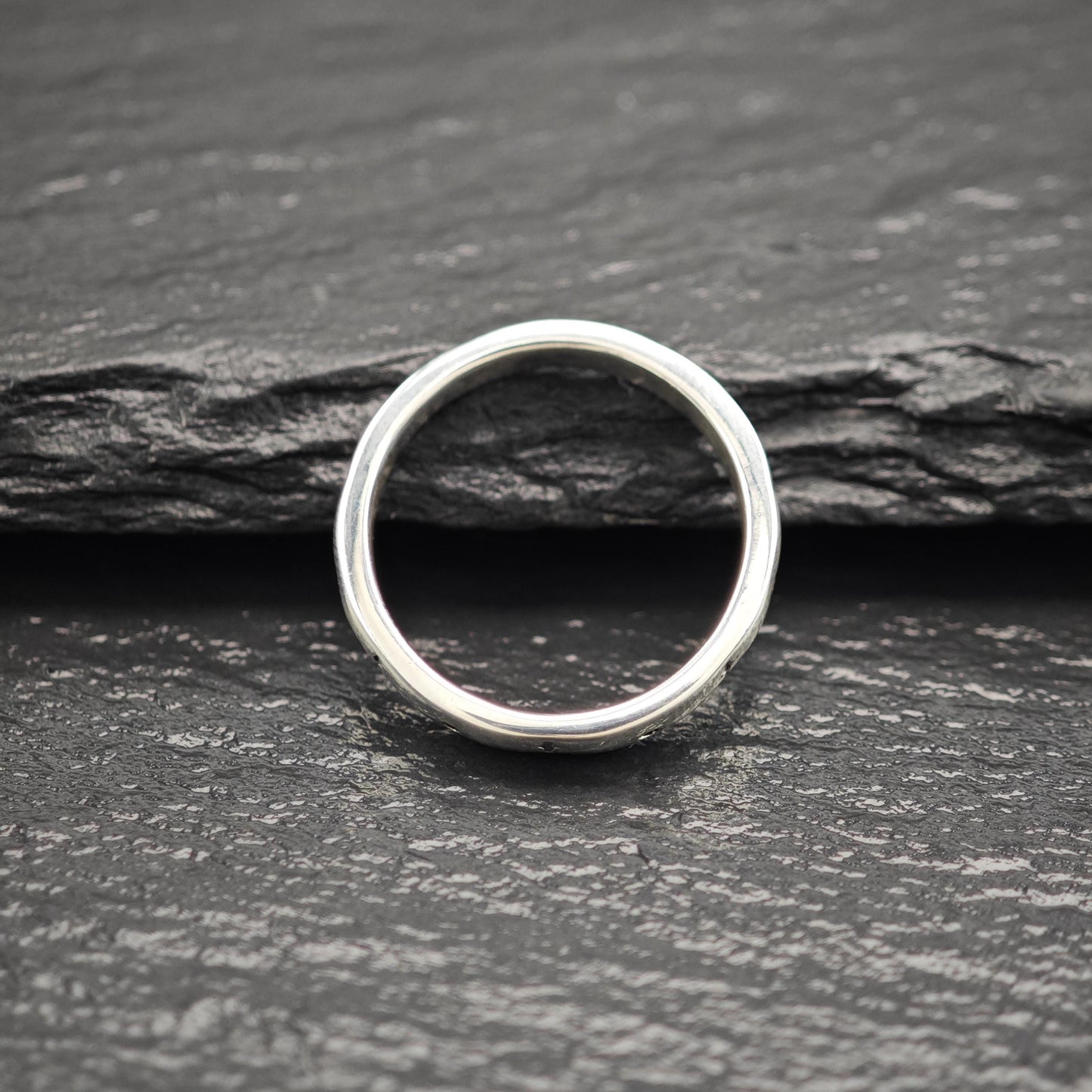 Retired James Avery Anchor 3mm Band Sterling Silver R5850
