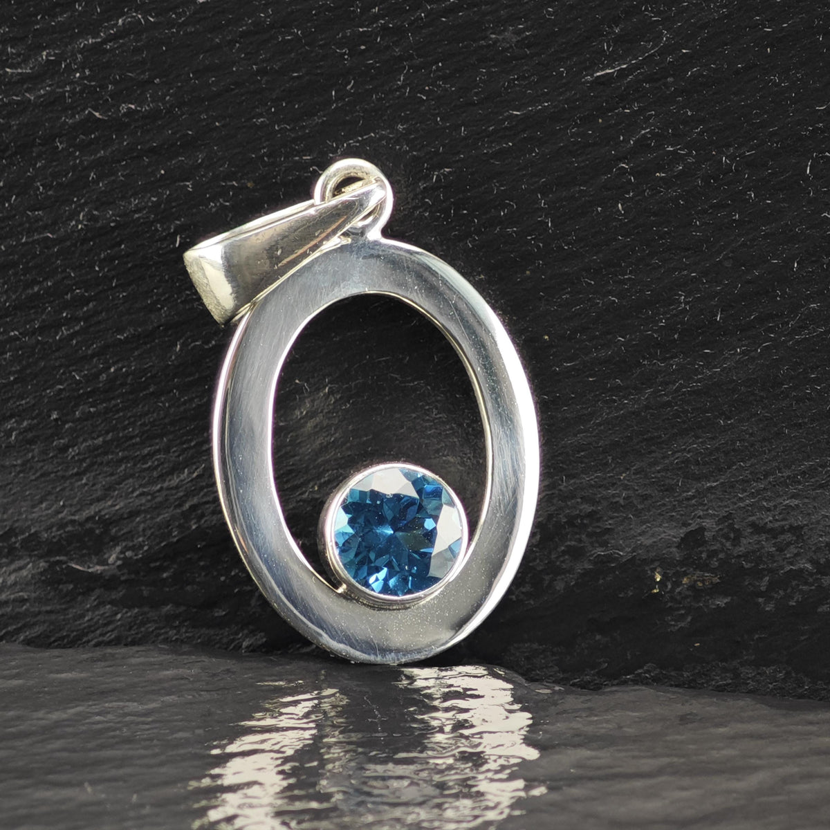 Charles Albert Topaz Sterling Silver Pendant P3150