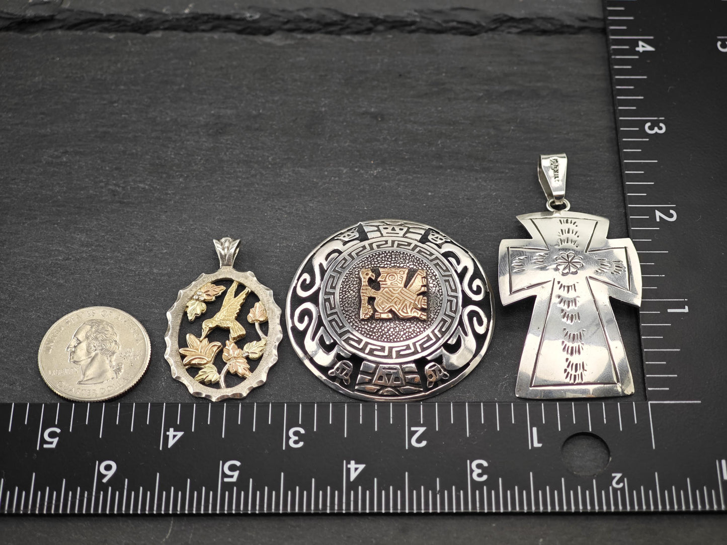Choice of Vintage Pendants Sterling Silver