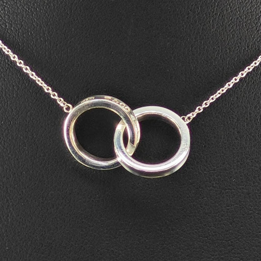Tiffany Interlocking Circles 1837 Necklace Sterling Silver