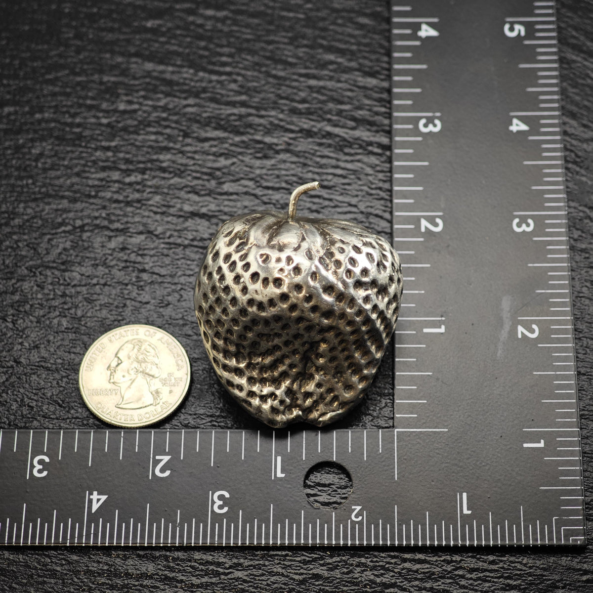 Vintage Silver Strawberry Trinket Sterling Silver MISC0398