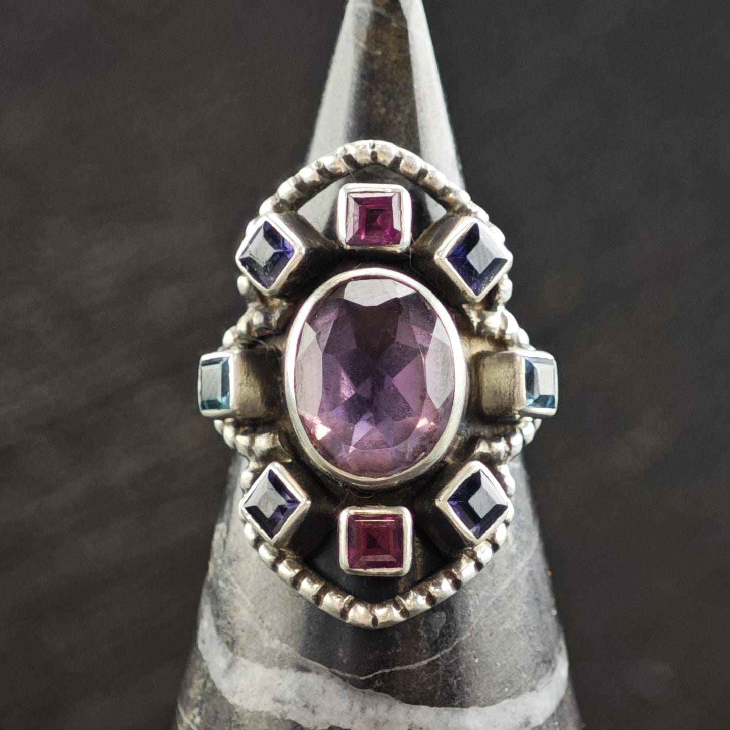 Nicky Butler Gemstone Sterling Silver Ring Sz 6 R6583