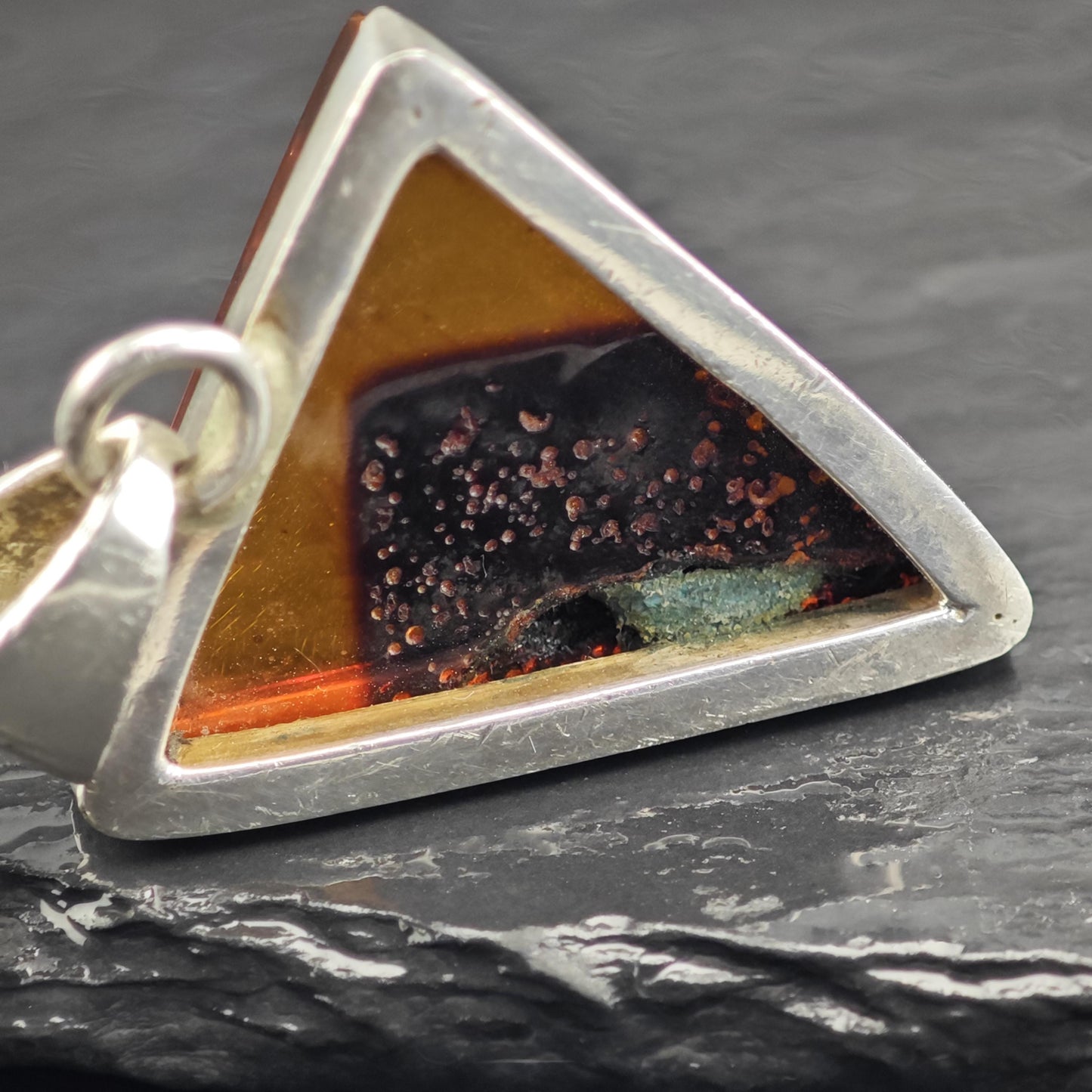 Baltic Amber Pendant Sterling Silver P3037