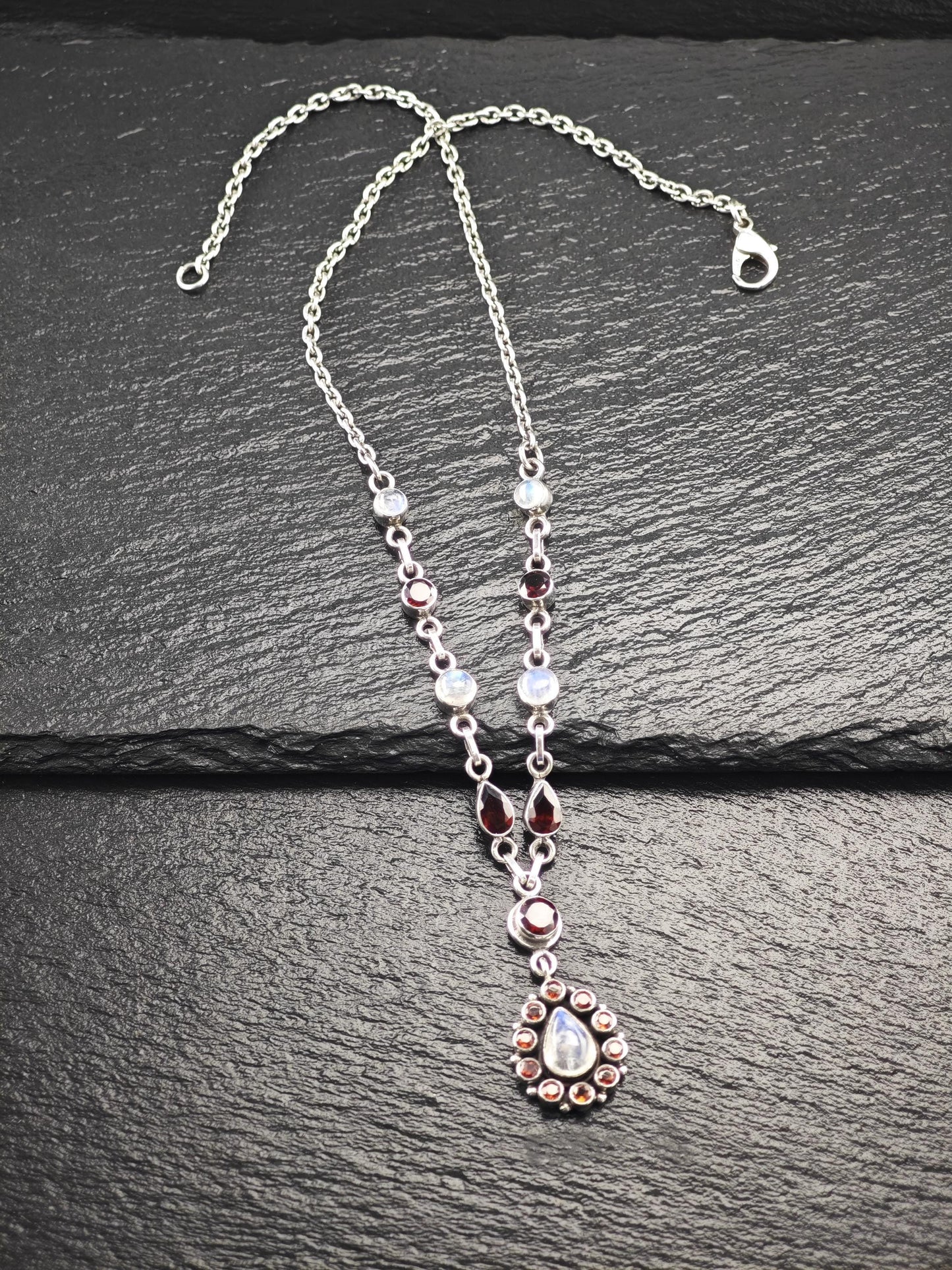 Nicky Butler Teardrop, Floral Necklace Sterling Silver N2478