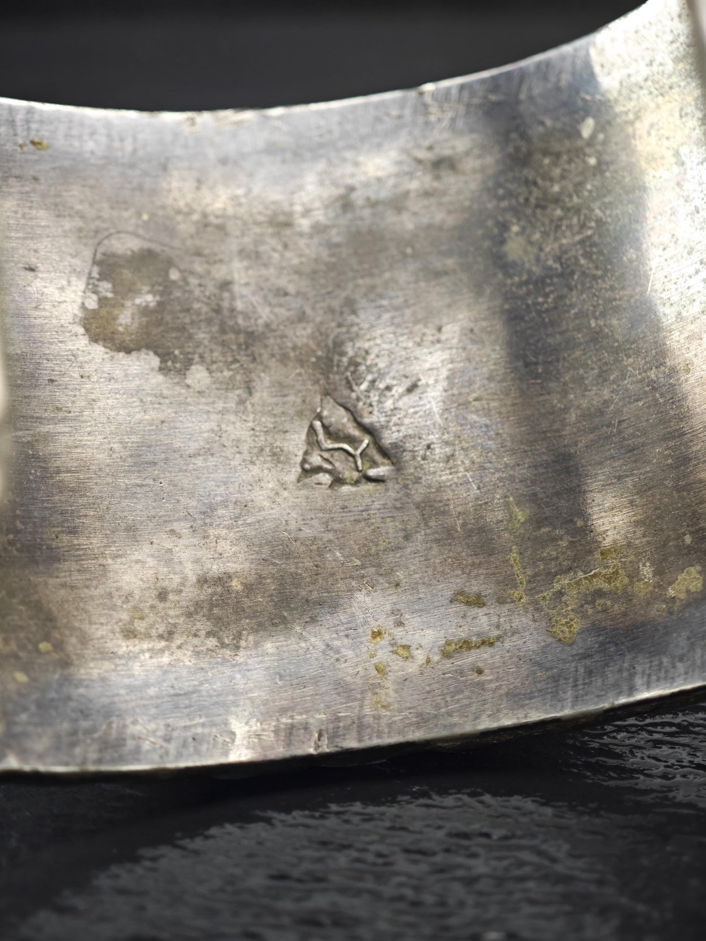 Large Size Signed Native American, Cuff Bracelet Sterling Silver