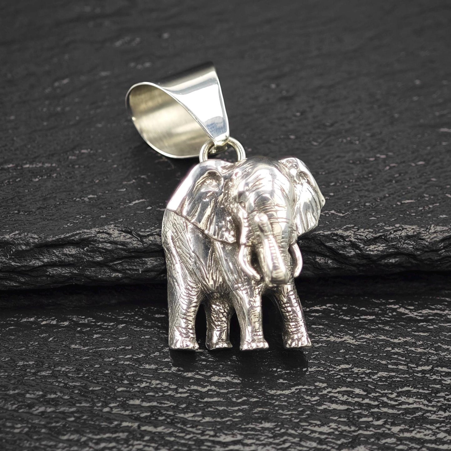 Carol Felley Elephant Pendant Sterling Silver P2713