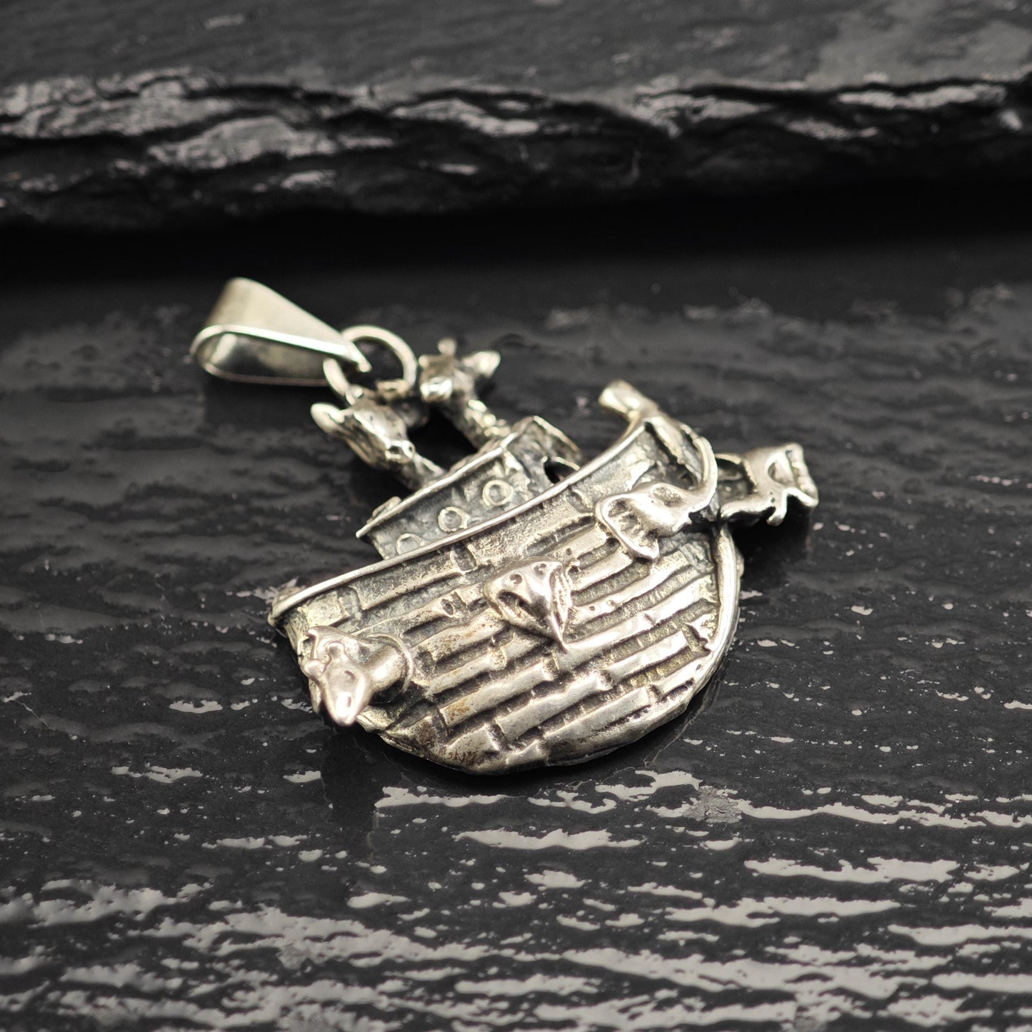 Noah's Ark Sterling Silver Pendant P3044