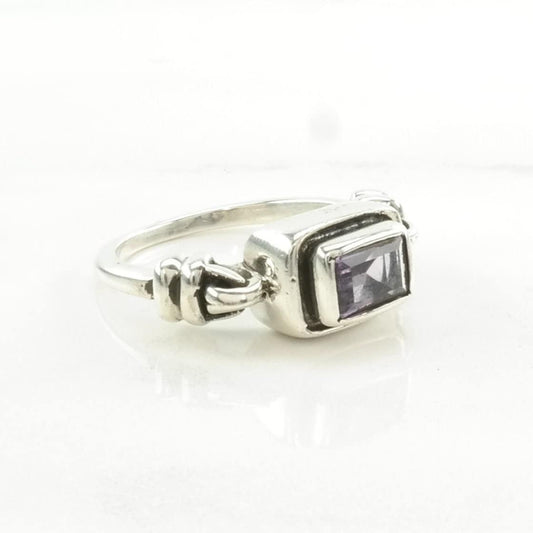 Silpada Silver Ring Amethyst Sterling Purple Size 7 1/2