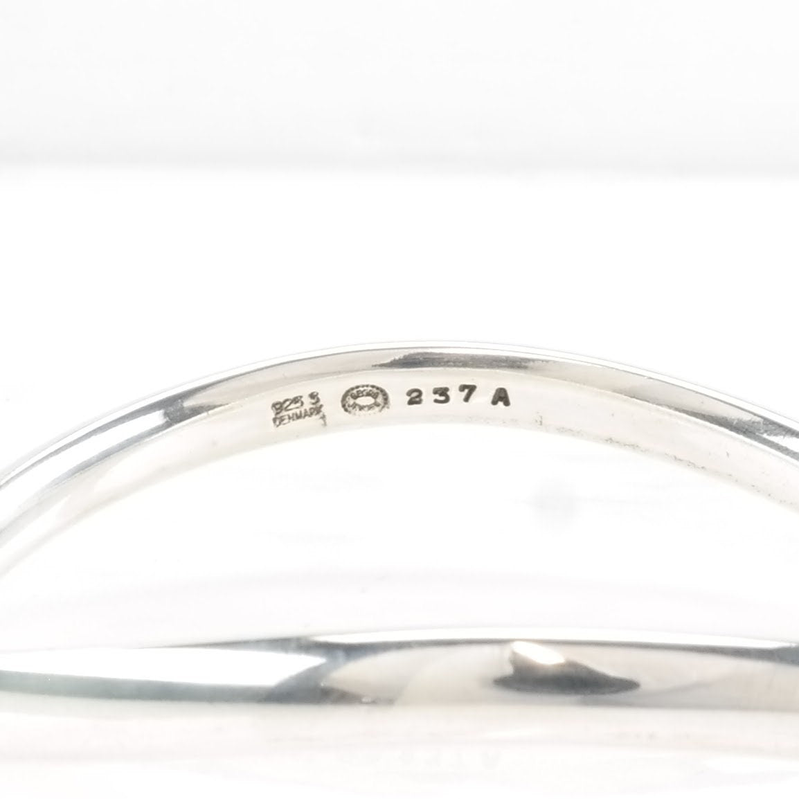 Georg Jensen Sterling Silver Bangle Bracelet Abstract Wave by Astrid Fog 237A