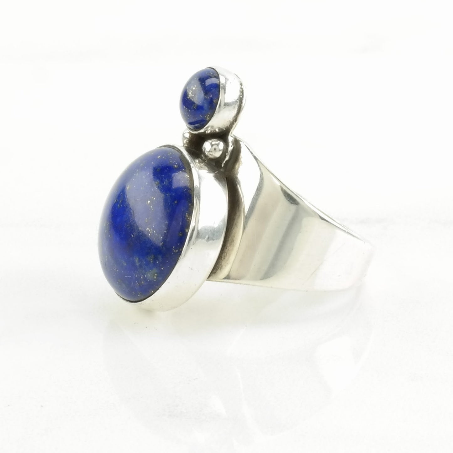 DTR Silver Ring Lapis Lazuli Modernist Sterling Blue Size 7