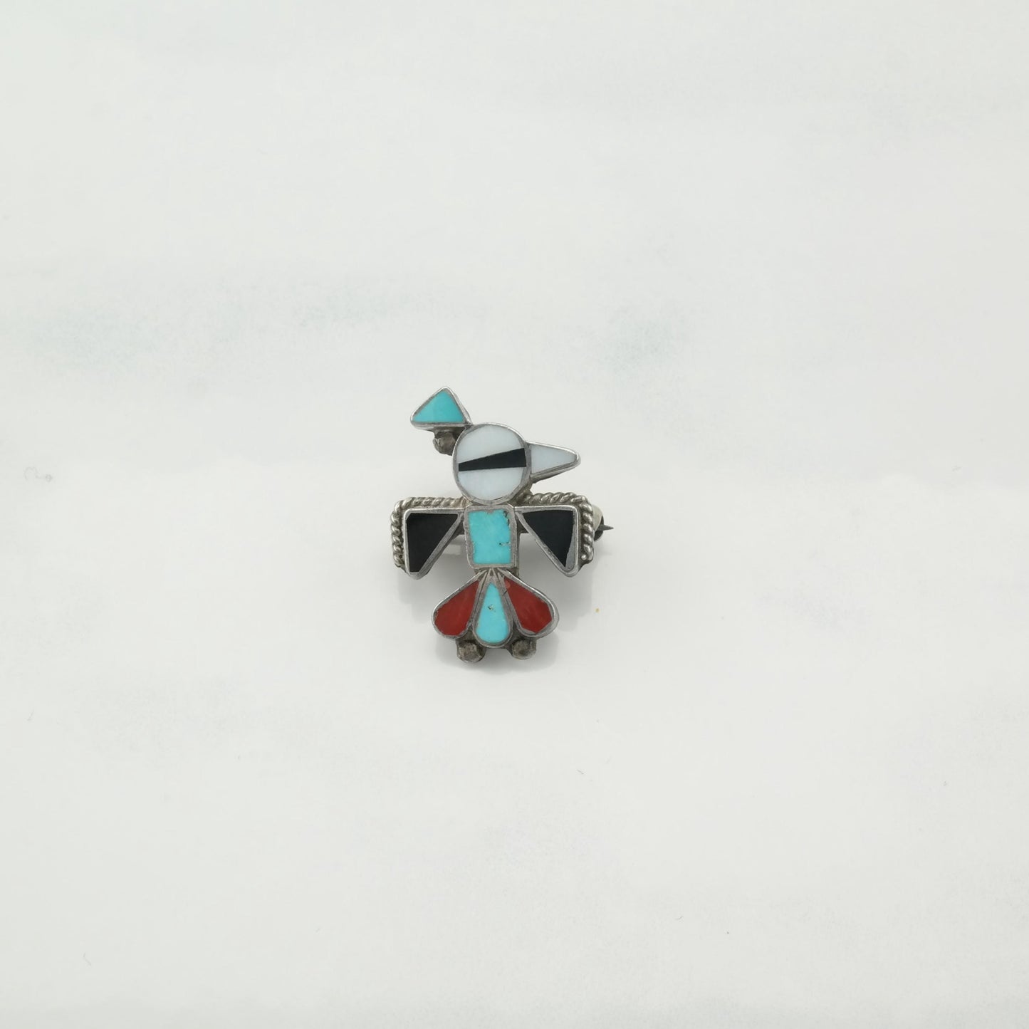 Choice Native American Brooch Sterling Silver Bug Thunderbird