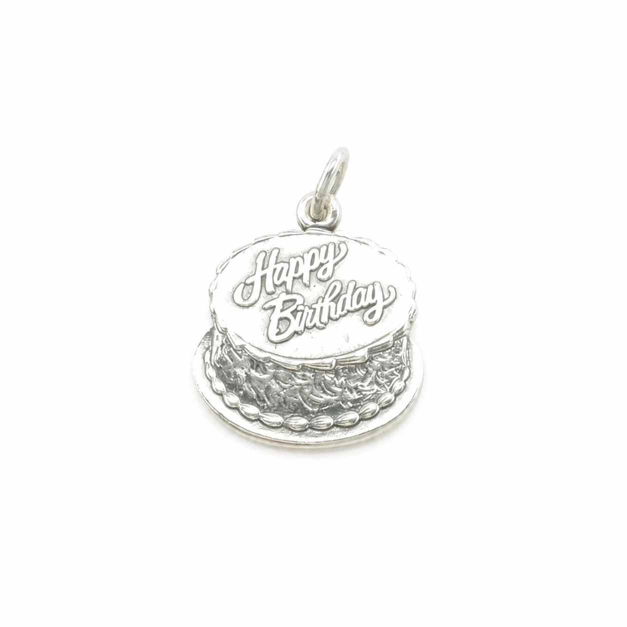 Vintage James Avery Portrait Cake Sterling Silver Pendant P2476
