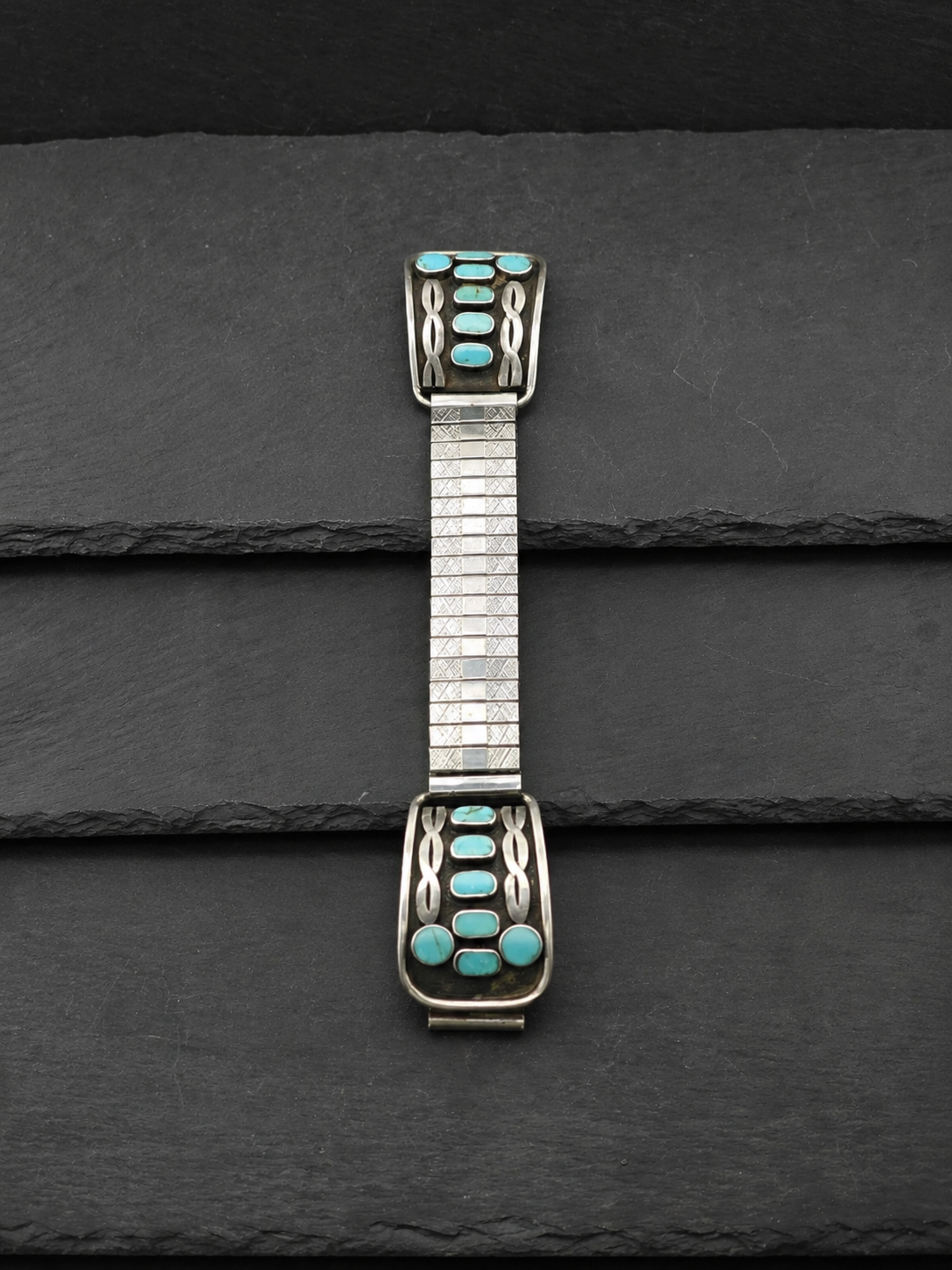 Vintage Native American Sterling Silver Watch Extender MISC0271
