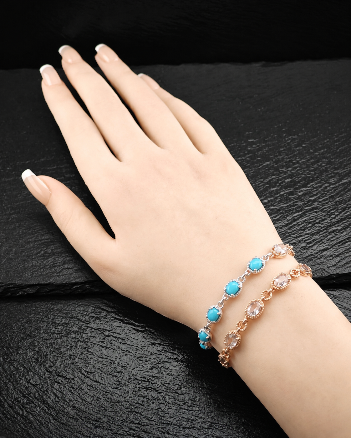 Choice of Bolo Gemstone Bracelets Sterling Silver BR3023