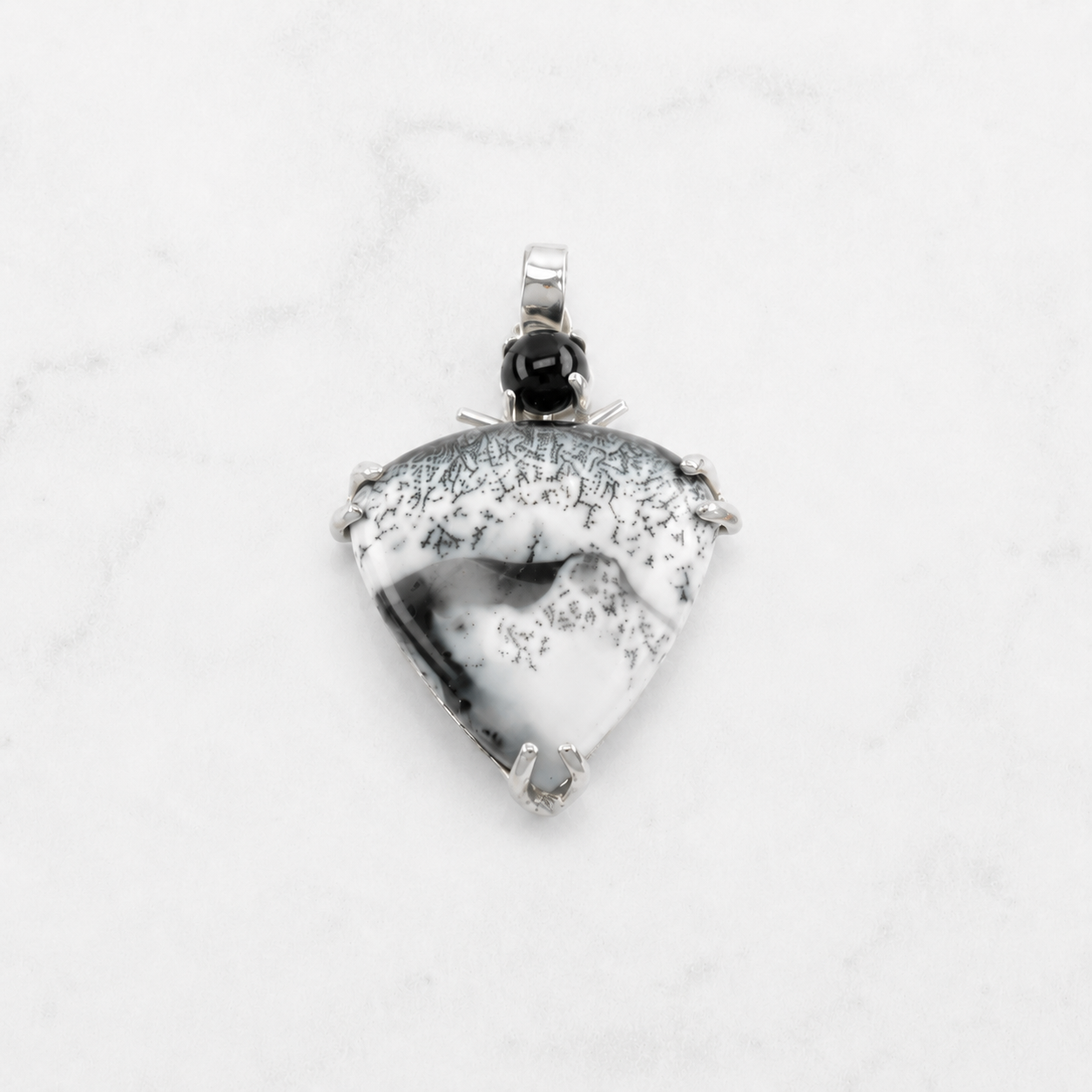 Vintage Choice Of Multi Gems Sterling Silver Pendant P2222