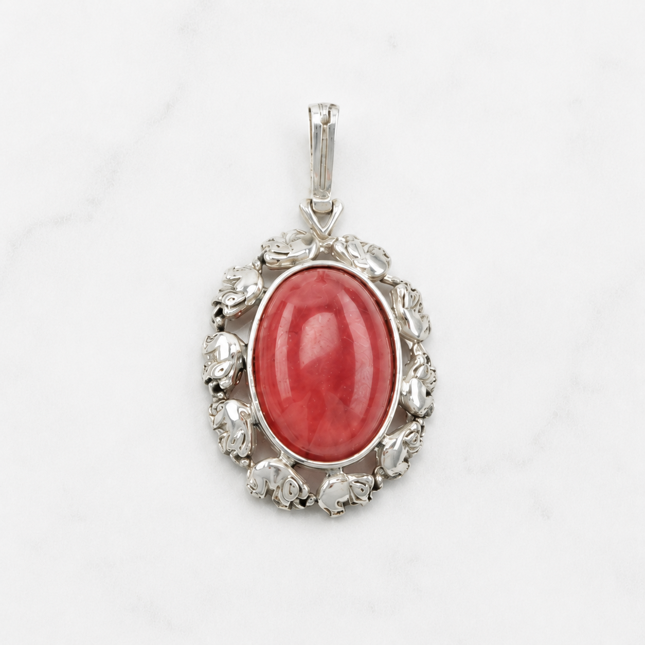 Vintage Choice Of Multi Gems Sterling Silver Pendant P2222