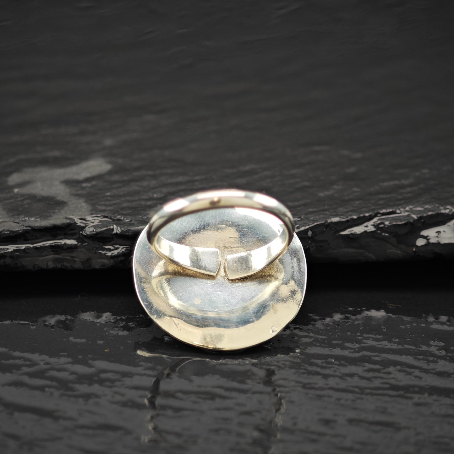 AS IS Sunface Inlay Ring Sterling Silver Sz 6 R6282