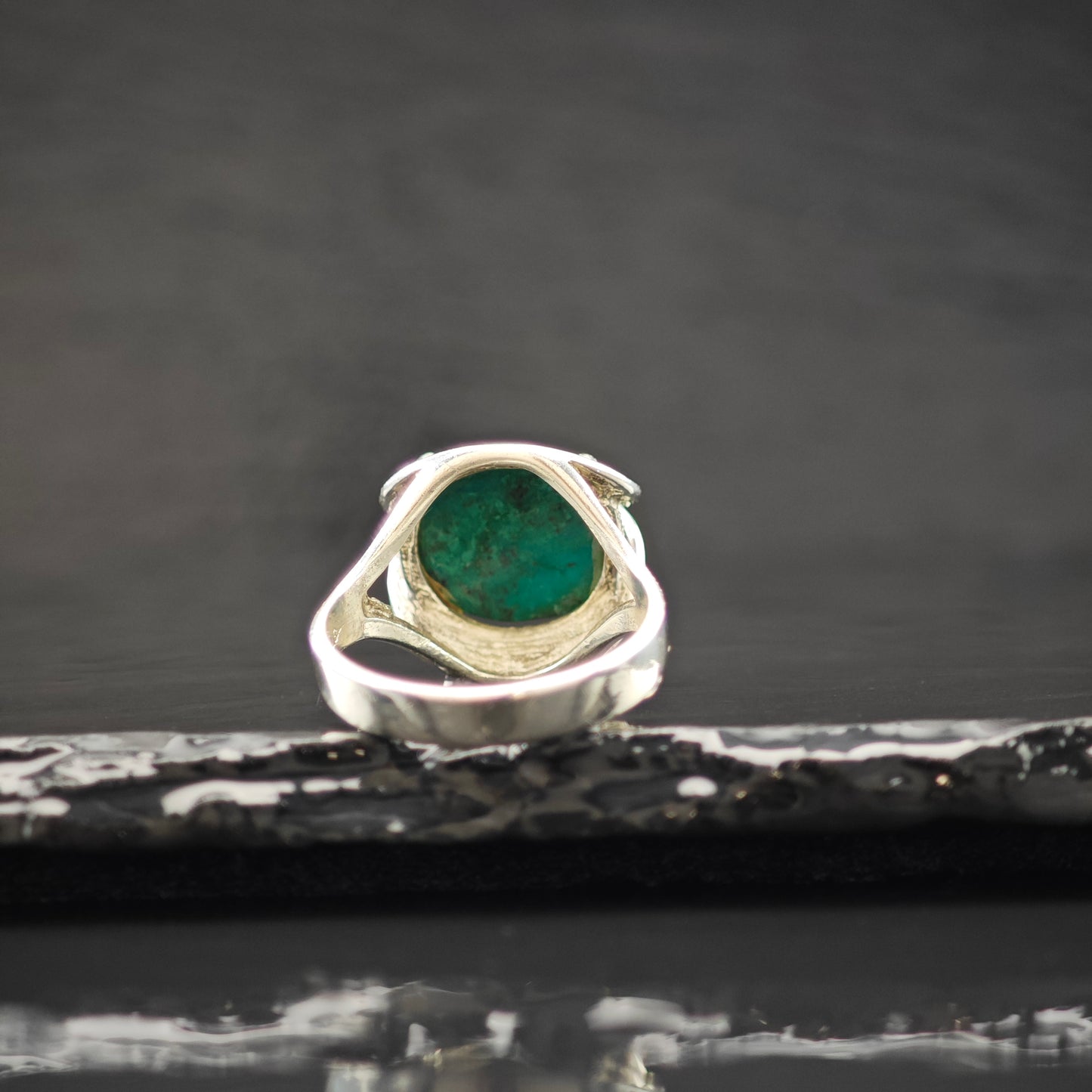Chrysocolla Ring Sterling Silver Sz 7 1/2 R6305