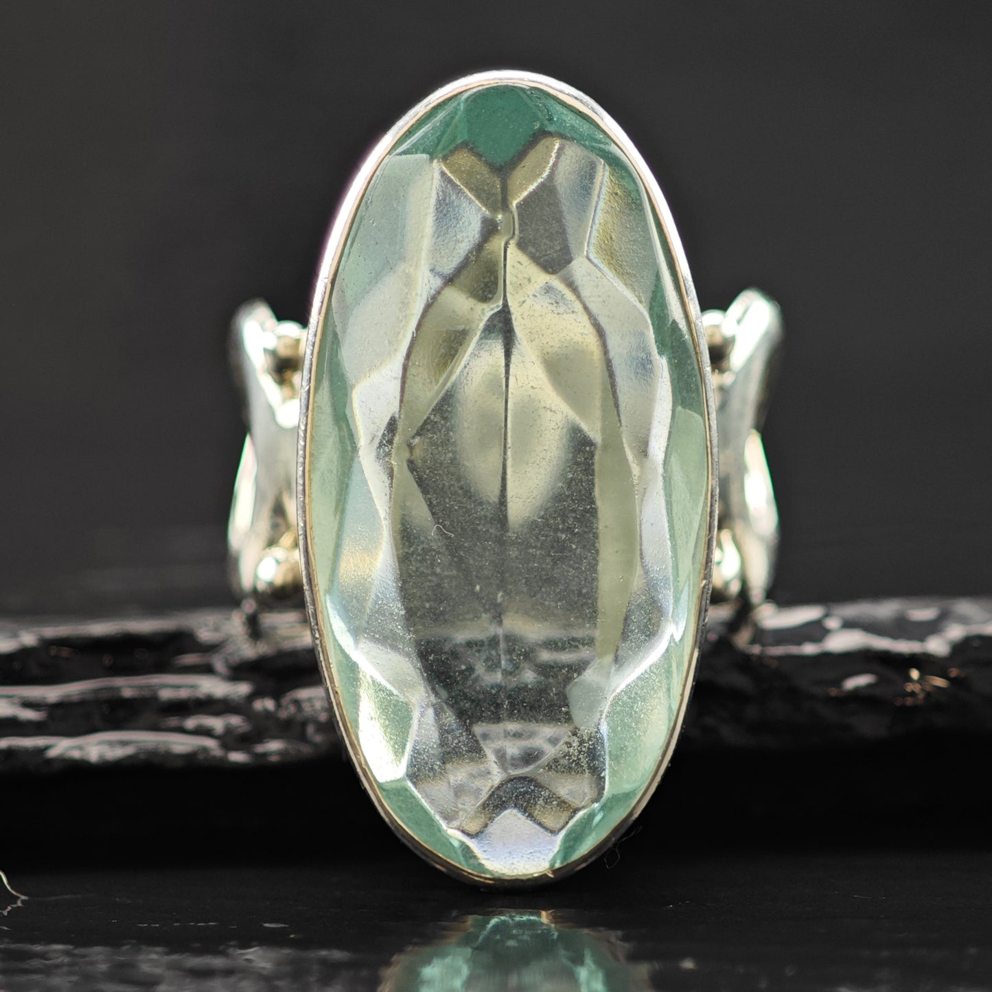 Sajen Blue Quartz Ring Sterling Silver Sz 10 R6321