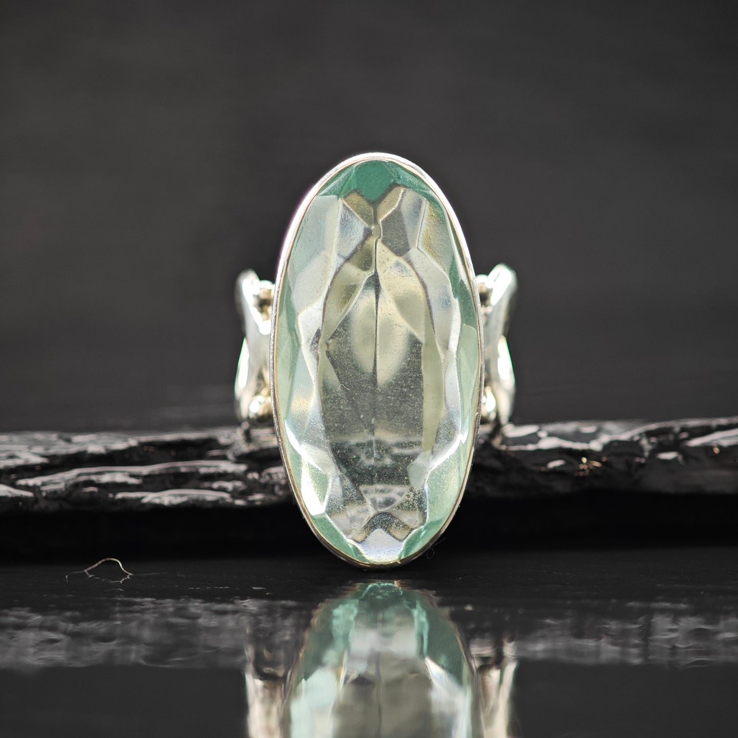 Sajen Blue Quartz Ring Sterling Silver Sz 10 R6321