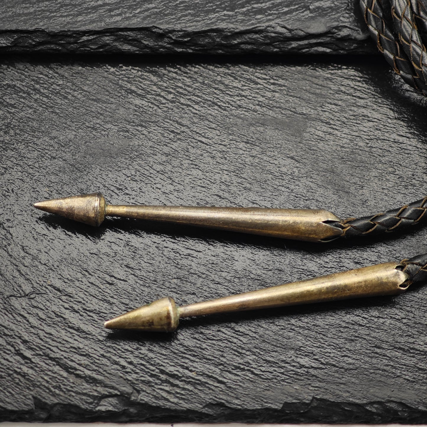 Bernard Dawahoya Hopi Sterling Silver Leather Bolo Tie and Belt Buckle N2672