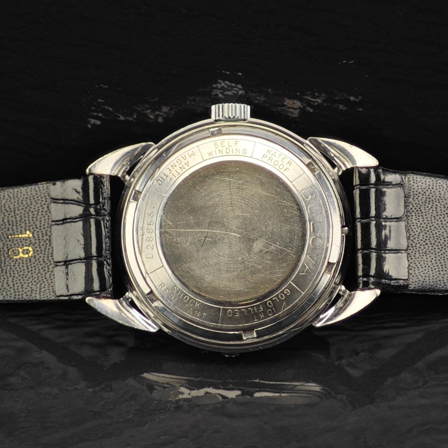 Vintage Bulova 23j Automatic Diamond Markers Watch MISC0363