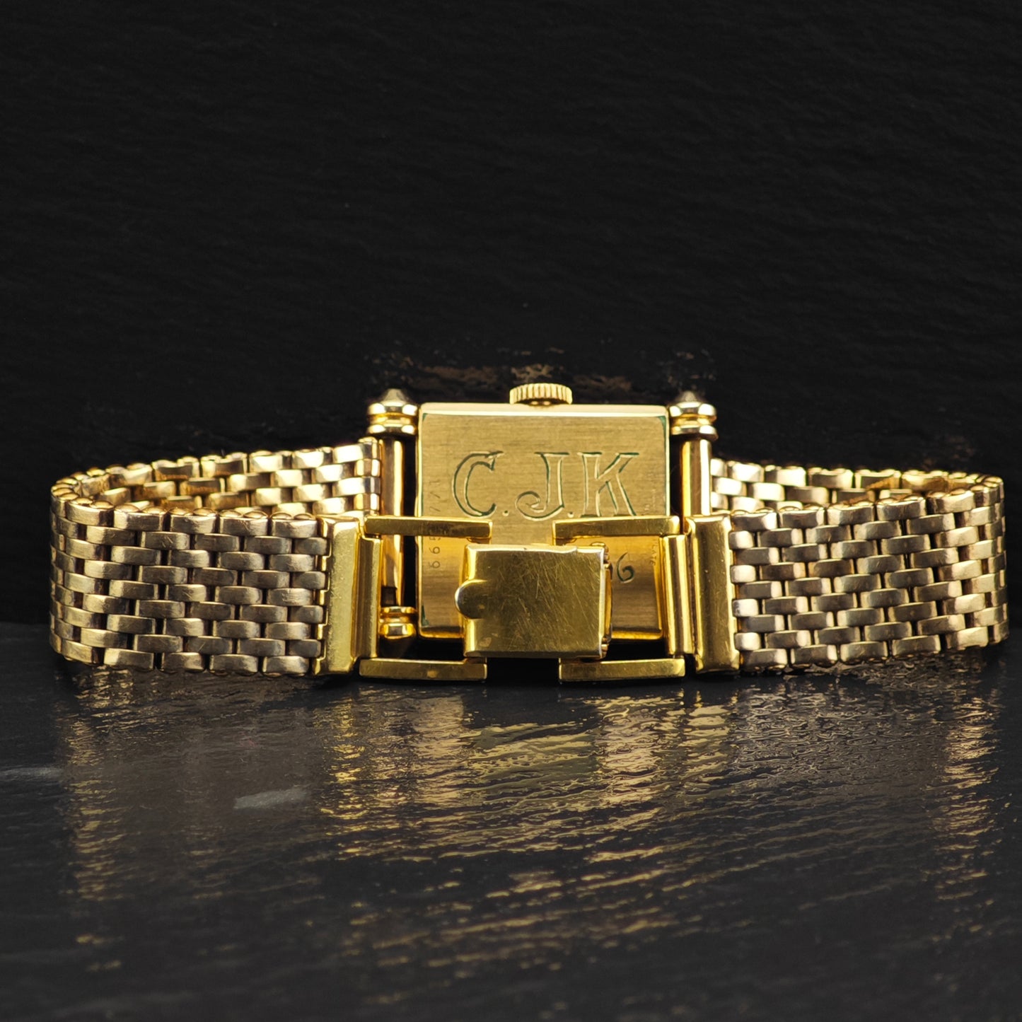 Vintage Bulova 21mm Yellow Gold Square Face 10k RGP MISC0366
