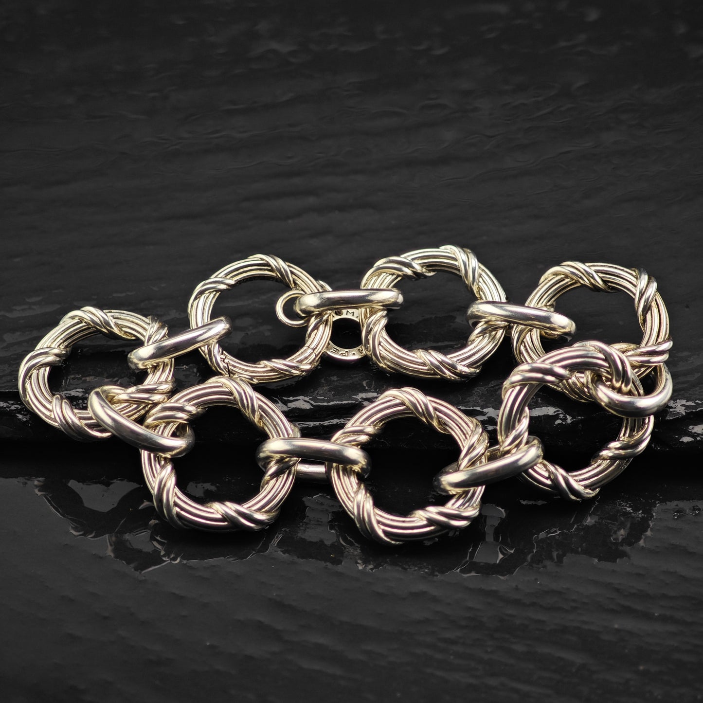 Peter Thomas Roth Sterling Silver Link Bracelet Sz 6 1/4" BR3048