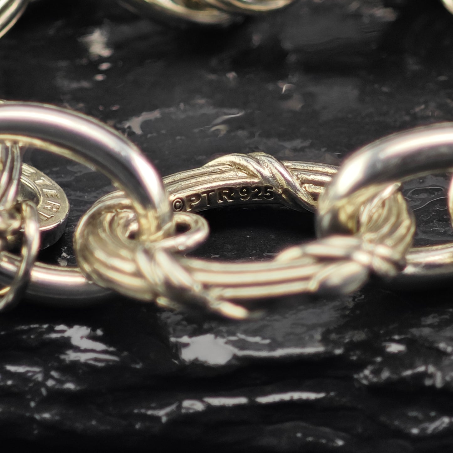 Peter Thomas Roth Sterling Silver Link Bracelet Sz 6 1/4" BR3048
