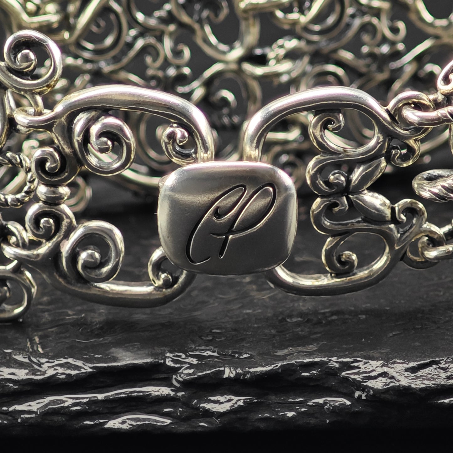 Carolyn Pollack Sterling Silver Bracelet Sz 6" BR3045